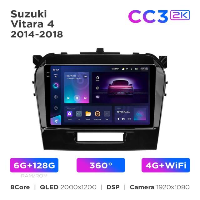Radio samochodowe Teyes CC3 2k 6+128 Gb 360° Suzuki Vitara 4 2014-2018 9"