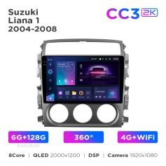 Radio samochodowe Teyes CC3 2k 6+128 Gb 360° Suzuki Liana 1 2004-2008 9