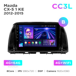 Radio samochodowe Teyes CC3L 4+64 Gb Mazda CX-5 1 KE 2012-2015 (B) 9"