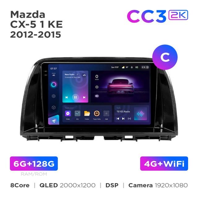 Radio samochodowe Teyes CC3 2k 6+128 Gb Mazda CX-5 1 KE 2012-2015 (C) 9"