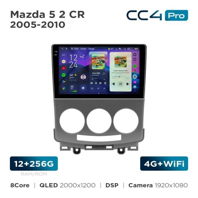 Radio samochodowe Teyes CC4 Pro 2k 12+256 Gb Mazda 5 2 CR 2005-2010 9"