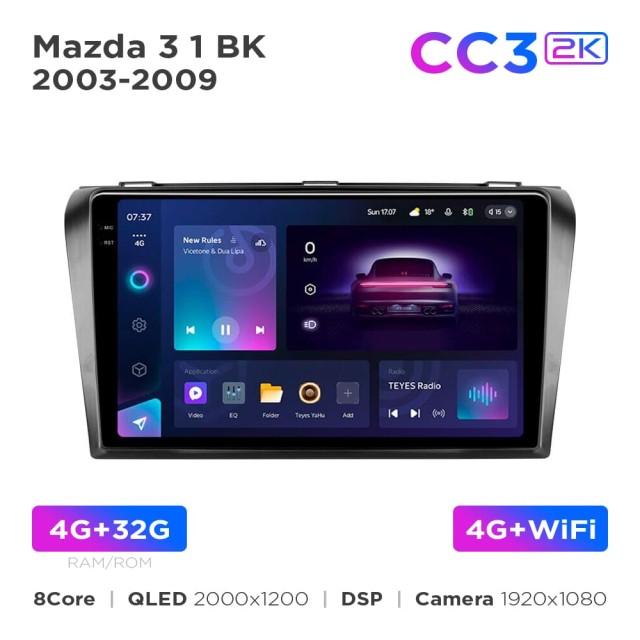 Radio samochodowe Teyes CC3 2k 4+32 Gb Mazda 3 1 BK 2003-2009 9"