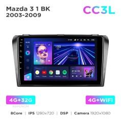 Radio samochodowe do Mazda 3 1 BK 2003-2009 Teyes CC3L 4+32 Gb 9"