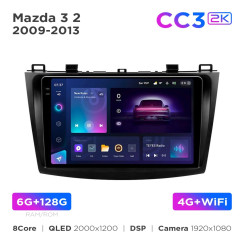 Radio samochodowe Teyes CC3 2k 6+128 Gb Mazda 3 2 2009-2013 9"