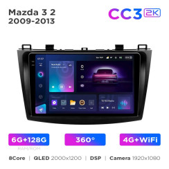 Radio samochodowe Teyes CC3 2k 6+128 Gb 360° Mazda 3 2 2009-2013 9