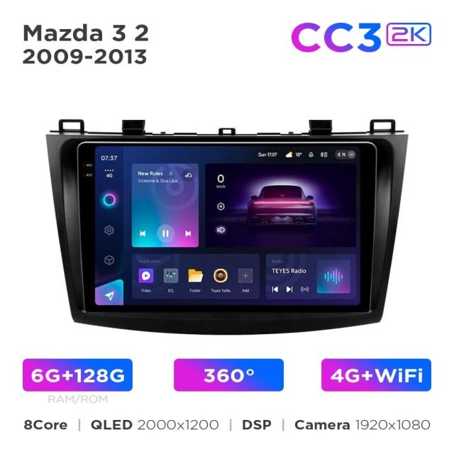 Radio samochodowe Teyes CC3 2k 6+128 Gb 360° Mazda 3 2 2009-2013 9