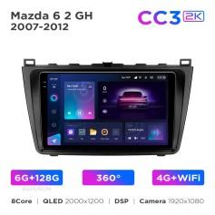 Radio samochodowe Teyes CC3 2k 6+128 Gb 360° Mazda 6 2 GH 2007-2012 9"