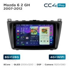 Radio samochodowe Teyes CC4 Pro 2k 8+128 Gb Mazda 6 2 GH 2007-2012 9"