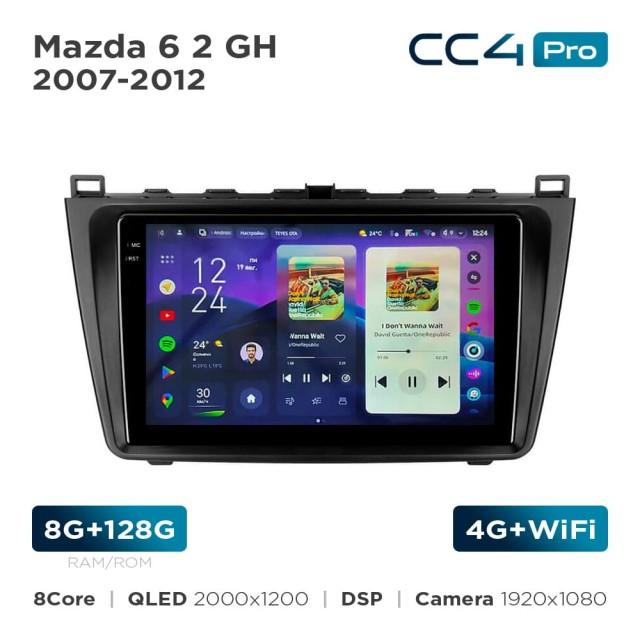 Radio samochodowe Teyes CC4 Pro 2k 8+128 Gb Mazda 6 2 GH 2007-2012 9"