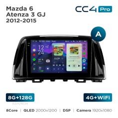 Radio samochodowe Teyes CC4 Pro 2k 8+128 Gb Mazda 6 / Atenza 3 GJ 2012-2015 (A) 9"