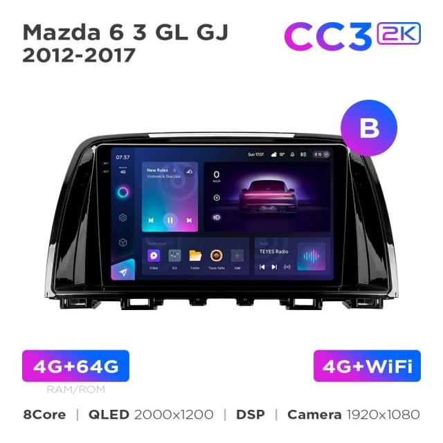 Radio samochodowe Teyes CC3 2k 4+64 Gb Mazda 6 / Atenza 3 GJ 2012-2015 (B) 9