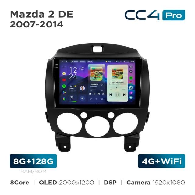 Radio samochodowe Teyes CC4 Pro 2k 8+128 Gb Mazda 2 DE 2007-2014 9"