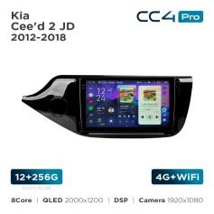Radio samochodowe Teyes CC4 Pro 2k 12+256 Gb Kia Cee'd 2 JD 2012-2018 9"