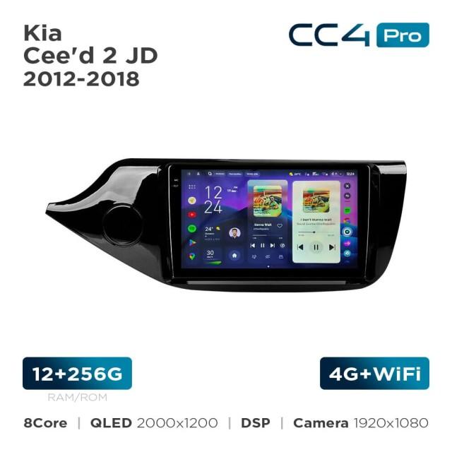 Radio samochodowe Teyes CC4 Pro 2k 12+256 Gb Kia Cee'd 2 JD 2012-2018 9"