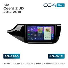 Radio samochodowe Teyes CC4 Pro 2k 8+128 Gb Kia Cee'd 2 JD 2012-2018 9"