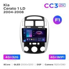 Radio samochodowe Teyes CC3 2k 4+32 Gb Kia Cerato 1 LD 2004-2008 (F1) 9"