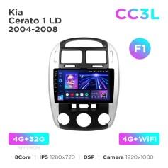 Radio samochodowe do Kia Cerato 1 LD 2004-2008 (F1) Teyes CC3L 4+32 Gb 9"