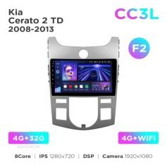 Radio samochodowe do Kia Cerato 2 TD 2008-2013 (F2) Teyes CC3L 4+32 Gb 9"