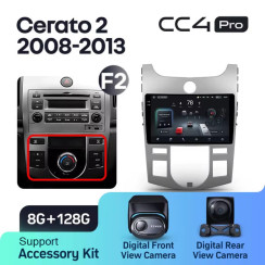 Radio samochodowe Teyes CC4 Pro 2k 8+128 Gb Kia Cerato 2 TD 2008-2013 (F2) 9"