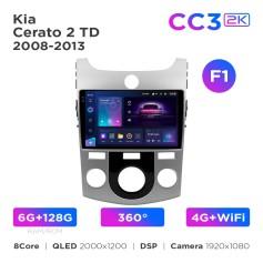Radio samochodowe Teyes CC3 2k 6+128 Gb 360° Kia Cerato 2 TD 2008-2013 (F1) 9