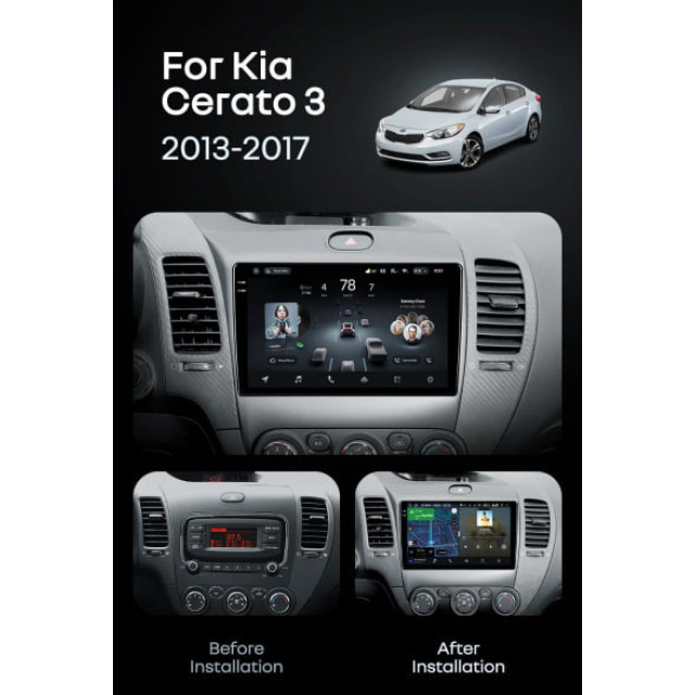 Radio samochodowe Teyes CC4 Pro 2k 8+128 Gb Kia Cerato 3 YD 2013-2017 (F1) (C) 9"