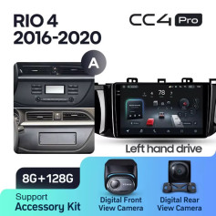 Radio samochodowe Teyes CC4 Pro 2k 8+128 Gb Kia Rio 4 2016-2020 (A) 9"