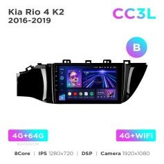 Radio samochodowe Teyes CC3L 4+64 Gb Kia Rio 4 2016-2020 (B) 9"
