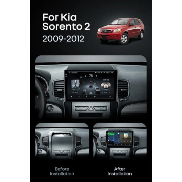 Radio samochodowe Teyes CC4 Pro 2k 8+128 Gb Kia Sorento 2 XM 2009-2012 (A) 10"