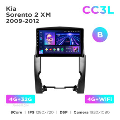 Radio samochodowe do Kia Sorento 2 XM 2009-2012 (B) Teyes CC3L 4+32 Gb 10"