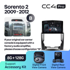 Radio samochodowe Teyes CC4 Pro 2k 8+128 Gb Kia Sorento 2 XM 2009-2012 (B) 10"