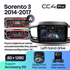 Radio samochodowe Teyes CC4 Pro 2k 8+128 Gb Kia Sorento 3 2014-2017 (A) 10"
