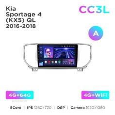 Radio samochodowe Teyes CC3L 4+64 Gb Kia Sportage 4 QL 2016-2018 (A) 9"