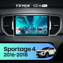 Radio samochodowe Teyes CC4 Pro 2k 12+256 Gb Kia Sportage 4 QL 2016-2018 (A) 9"