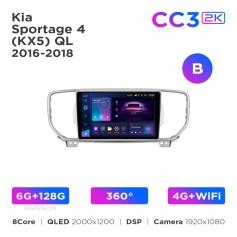 Radio samochodowe Teyes CC3 2k 6+128 Gb 360° Kia Sportage 4 QL 2016-2018 (B) 9