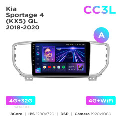 Radio samochodowe do Kia Sportage 4 QL 2018-2022 (A) Teyes CC3L 4+32 Gb 9"