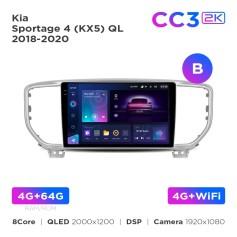 Radio samochodowe Teyes CC3 2k 4+64 Gb Kia Sportage 4 QL 2018-2022 (B) 9"