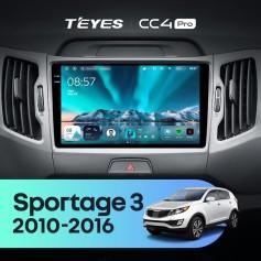 Radio samochodowe Teyes CC4 Pro 2k 12+256 Gb Kia Sportage 3 SL 2010-2016 (A) 9"
