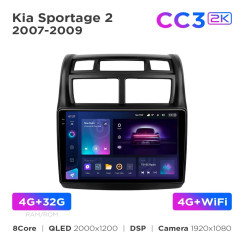Radio samochodowe Teyes CC3 2k 4+32 Gb Kia Sportage 2 2007-2009 9"