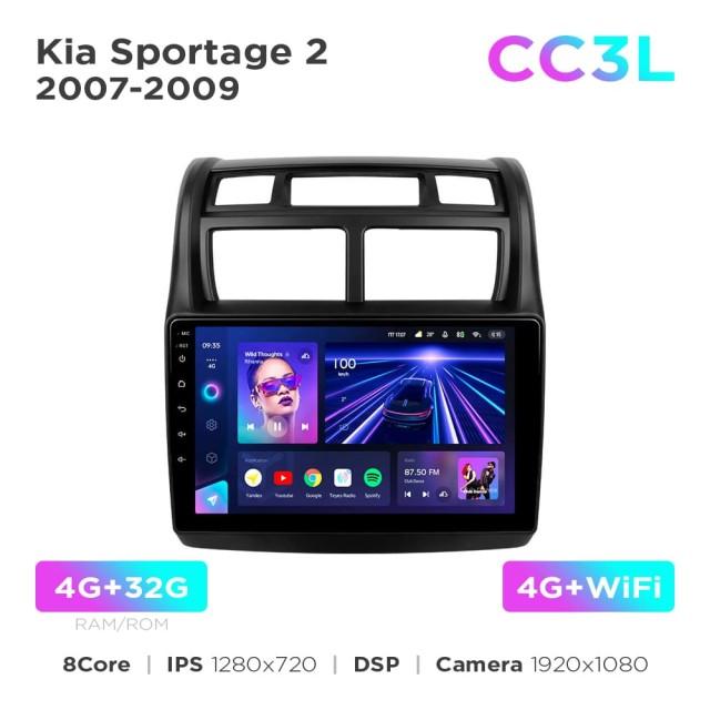Radio samochodowe do Kia Sportage 2 2007-2009 Teyes CC3L 4+32 Gb 9"