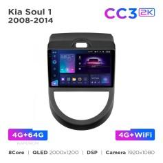 Radio samochodowe Teyes CC3 2k 4+64 Gb Kia Soul 1 2008-2014 9"