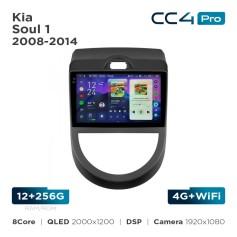 Radio samochodowe Teyes CC4 Pro 2k 12+256 Gb Kia Soul 1 2008-2014 9"