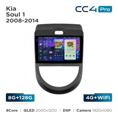 Radio samochodowe Teyes CC4 Pro 2k 8+128 Gb Kia Soul 1 2008-2014 9"