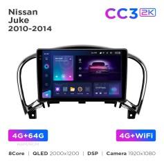Radio samochodowe Teyes CC3 2k 4+64 Gb Nissan Juke 2010-2014 9"