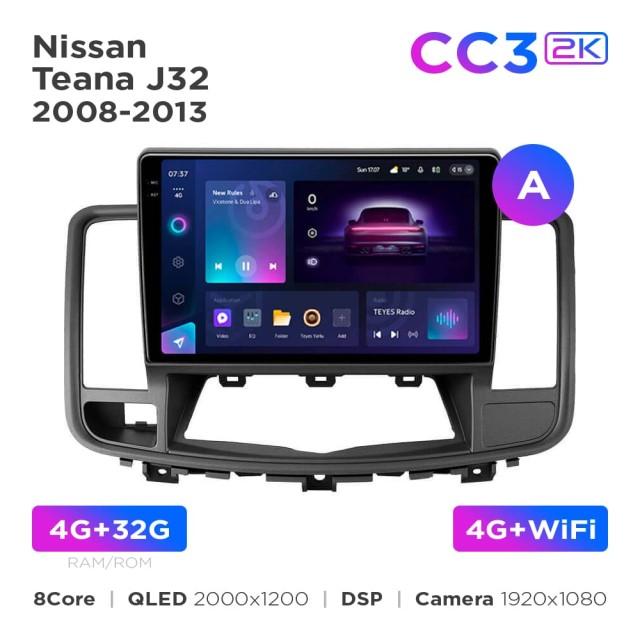 Radio samochodowe Teyes CC3 2k 4+32 Gb Nissan Teana J32 2008-2013 (A) 10"