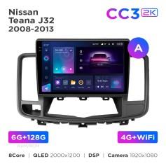 Radio samochodowe Teyes CC3 2k 6+128 Gb Nissan Teana J32 2008-2013 (A) 10"