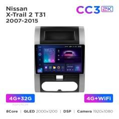 Radio samochodowe Teyes CC3 2k 4+32 Gb Nissan X-Trail 2 T31 2007-2015 10"