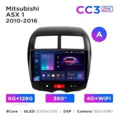 Radio samochodowe Teyes CC3 2k 6+128 Gb 360° Mitsubishi ASX 1 2010-2016 (A) 10"