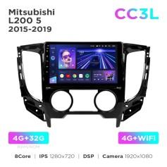 Radio samochodowe do Mitsubishi L200 5 2015-2019 Manual air conditioning (F1) Teyes CC3L 4+32 Gb 9"