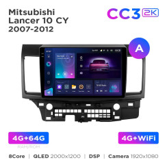 Radio samochodowe Teyes CC3 2k 4+64 Gb Mitsubishi Lancer 10 CY 2007-2012 (A) 10"