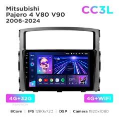Radio samochodowe do Mitsubishi Pajero 4 V80 V90 2006-2024 Teyes CC3L 4+32 Gb 9"